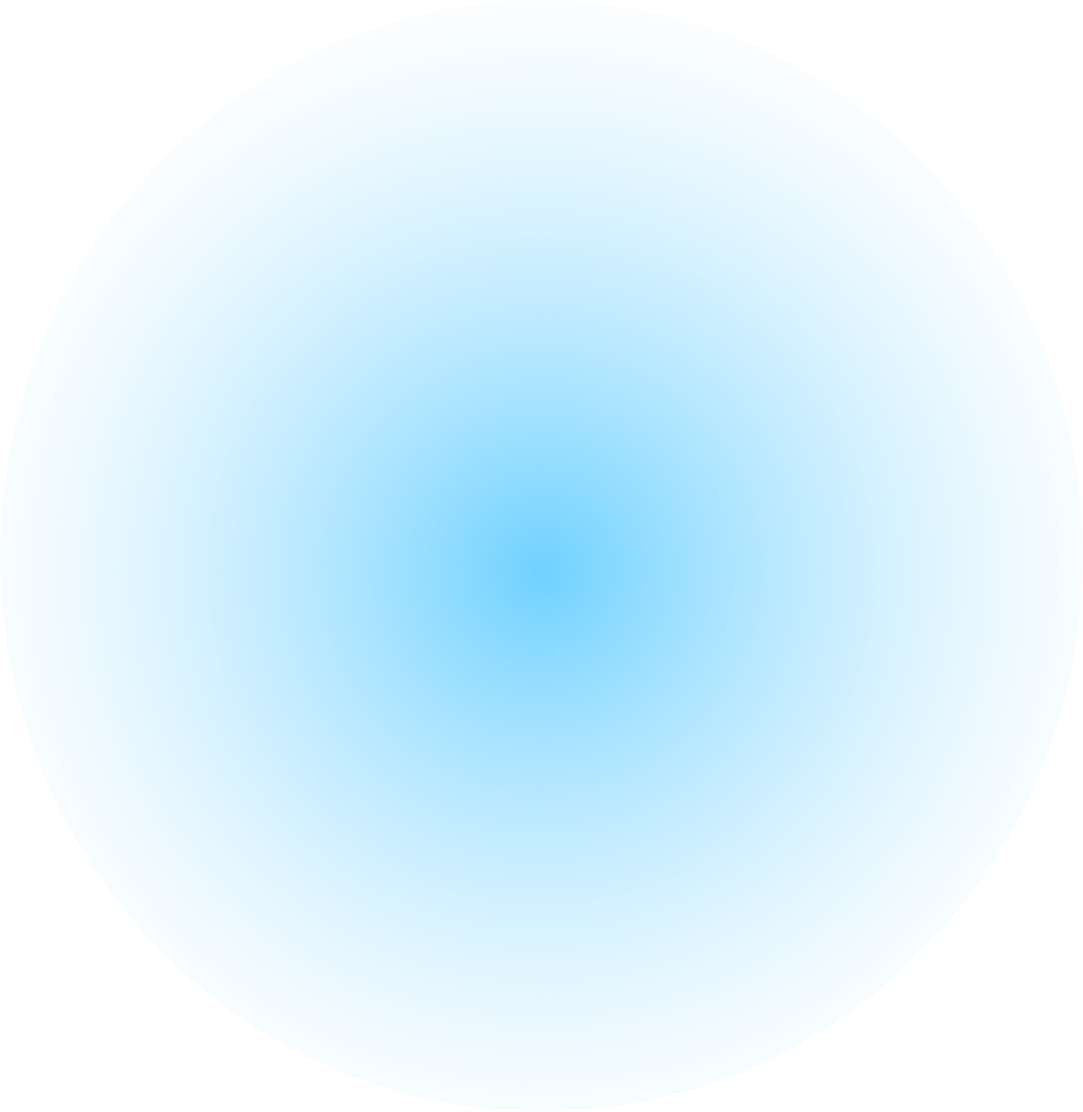 blurred blue gradient circle